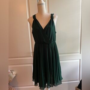 Forever 21, Size L Grecian Goddess Dress, Forest Green
